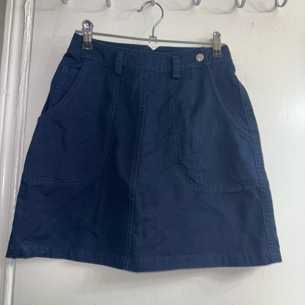 vintage Lauren Ralph Lauren navy blue mini skirt size 2 NWOT